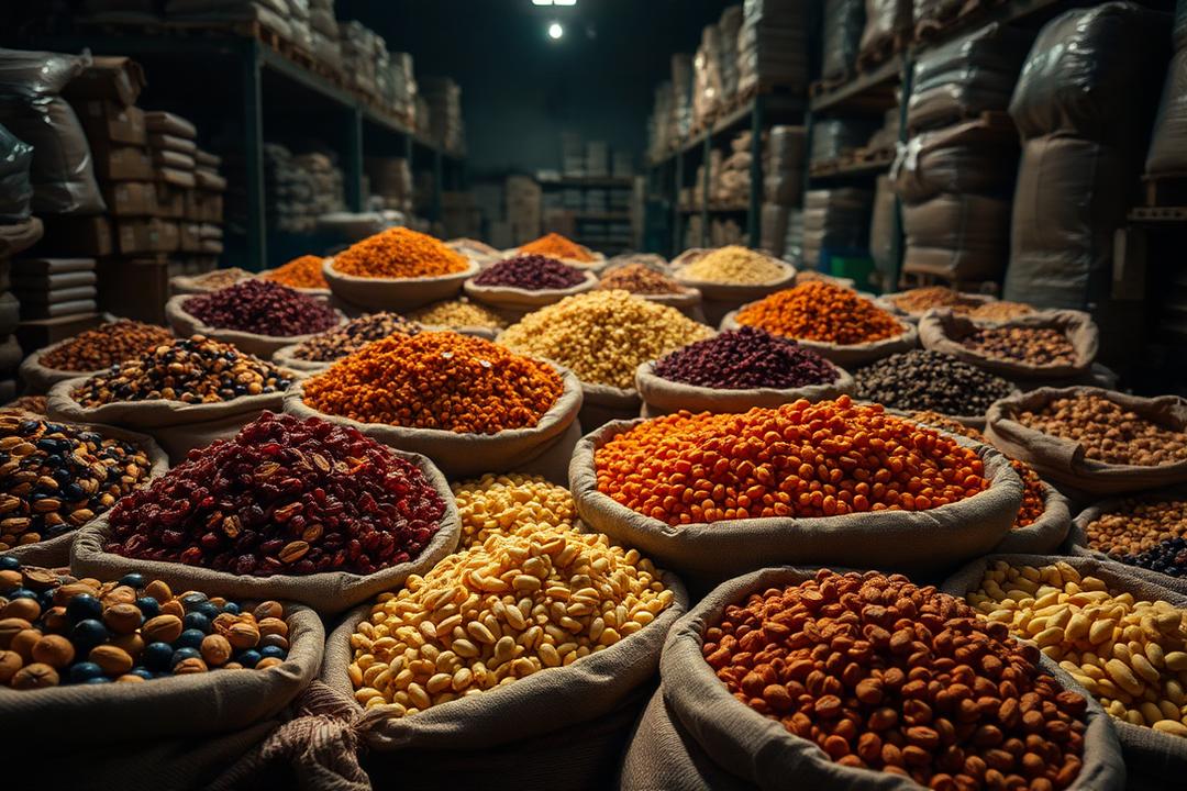 Dried Fruits & Nuts in commercial wholesale packaging