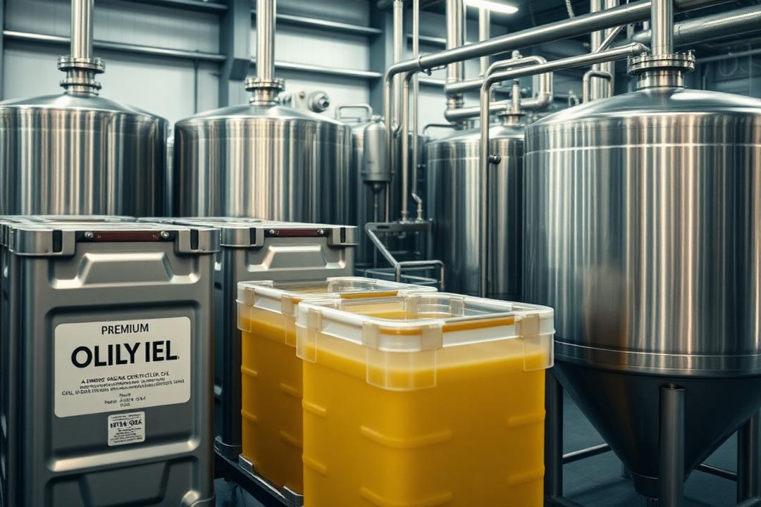 Olive Oil in commercial wholesale packaging